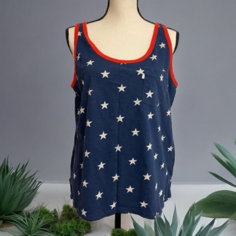 Levi’s Red White and Blue Star Tank